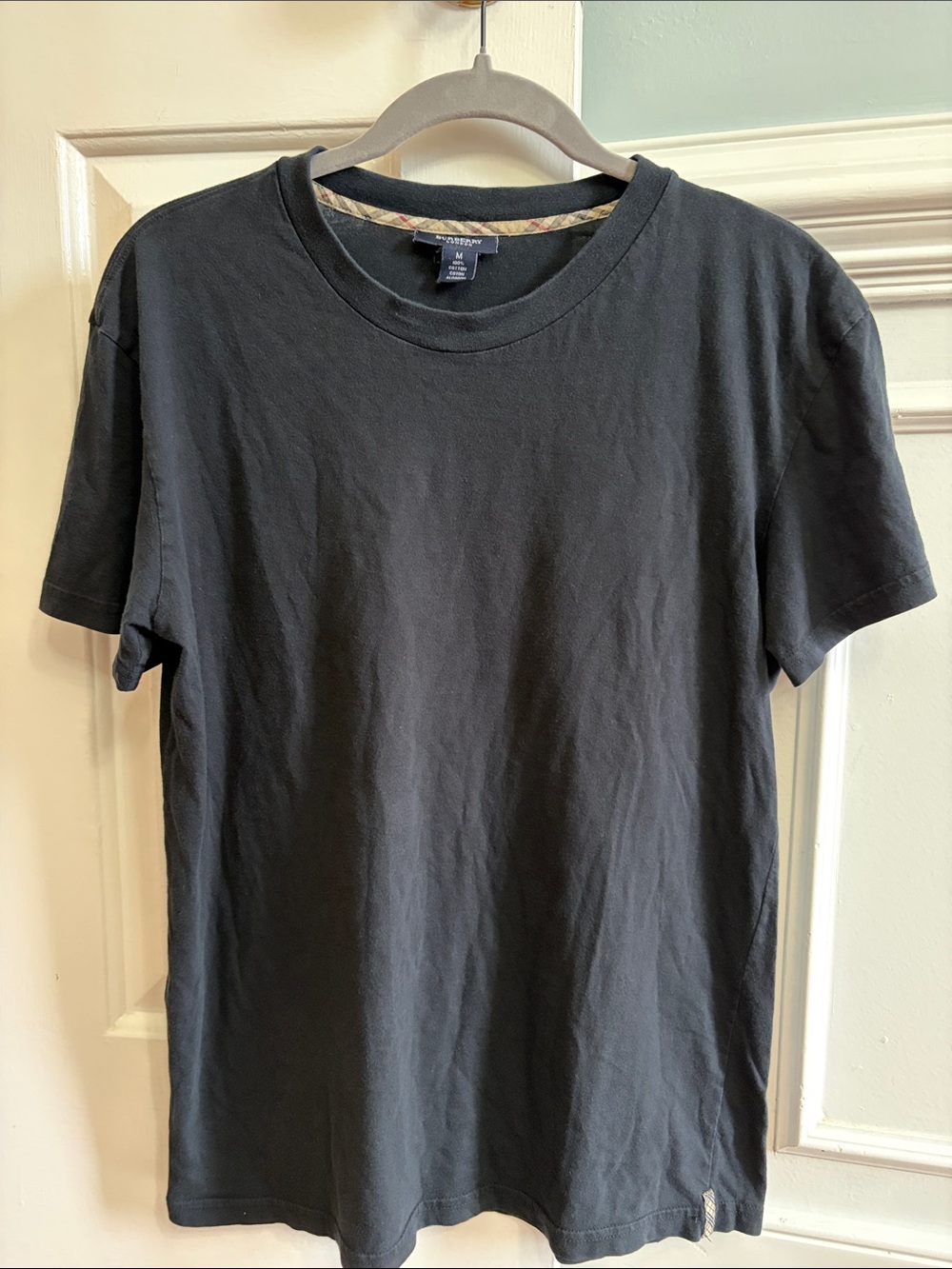 Burberry Black Short-Sleeve Crewneck Tee